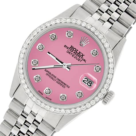 hot pink rolex|pink rolex for women.